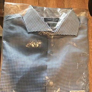 NEW! Tommy Hilfiger Men's Long Sleeve Shirt China blue Men's size 15 32/33